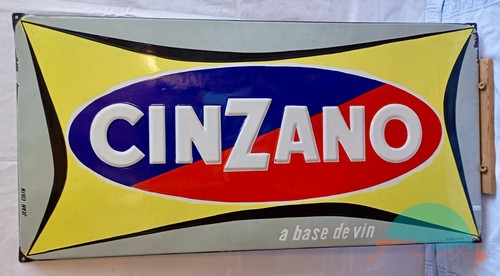Insegna smaltata cinzano - insegna,