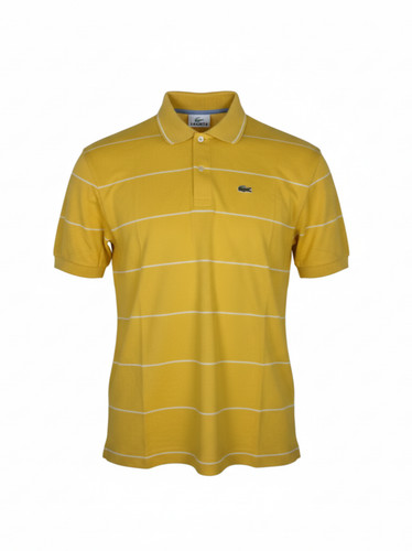 Polo lacoste gialla con logo - gialla,