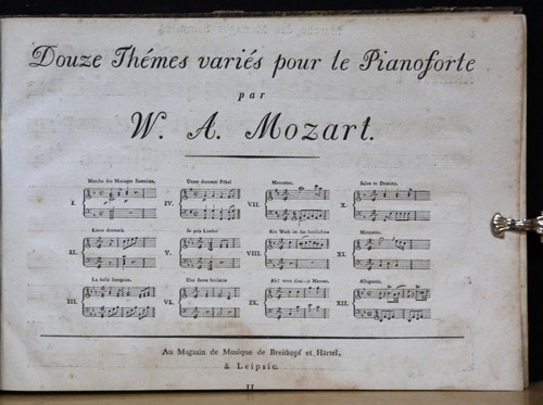 Mozart xii thémes variés - mozart,,