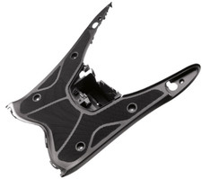 T4Tune Pedana poggiapiedi nera per MBK Ovetto 50 4T 2009 - 2015