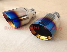 TRX/20B Coppia Terminali Scarico Tondi Marmitta TITANIUM LOOK SIMONI RACING