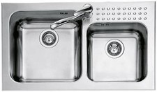 BARAZZA lavello da incasso 2 vasche 86x50 1IS9060/2