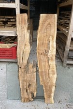 Coppia di tavole di legno di