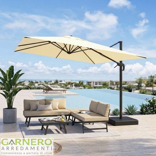 Ombrellone giardino 4x3m - ombrellone, da