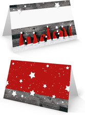 100 Segnaposto Natalizi Rosso