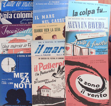 Festival di Sanremo Spartiti originali anni Cinquanta e Sessanta Vola Colomba et