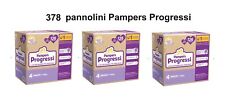 378 PANNOLINI  PAMPERS PROGRESSI TG 4  esapack 3 CARTONI OGNUNO da 126 pz