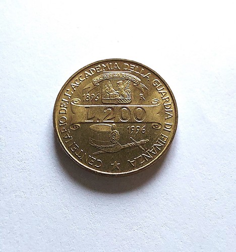 Moneta 200 lire centenario - moneta,