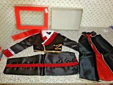 COSTUME DI CARNEVALE ZORRO SARTI MILANO MADE ITALY VINTAGE ANNI 70 ART.202 tg.2