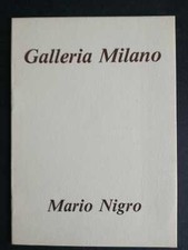 Mario Nigro, Ricerca per lo