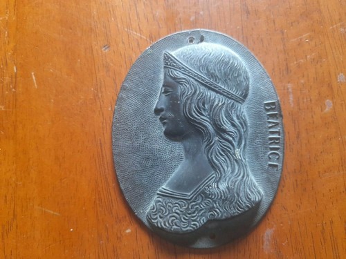 Placca beatrice dante antica - beatrice,