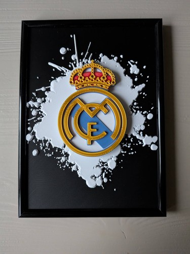 Quadro real madrid - real, 3d