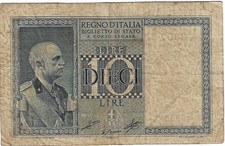 BANCONOTA 10 LIRE IMPERO 1939