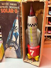 SPACE ROCKET SOLAR X-7 giocattolo di latta Giappone TN NOMURA