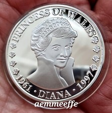 LADY DIANA PRINCIPESSA DEL GALLES REGINA DI CUORI ARGENTO PL.