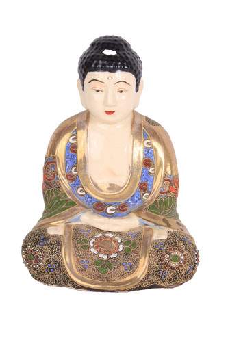 Statua buddha porcellana - statua,