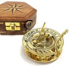 Orologio meridiana ottone
