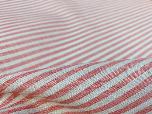 Tessuto lino righe caramelle