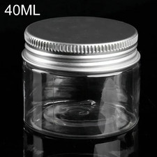 Barattolo plastica trasparente