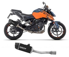 Terminale di Scarico Arrow Indy Race EVO Alluminio Dark per KTM DUKE 125 2024.