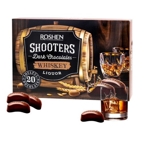 Roshen shooters whiskey - whiskey, box