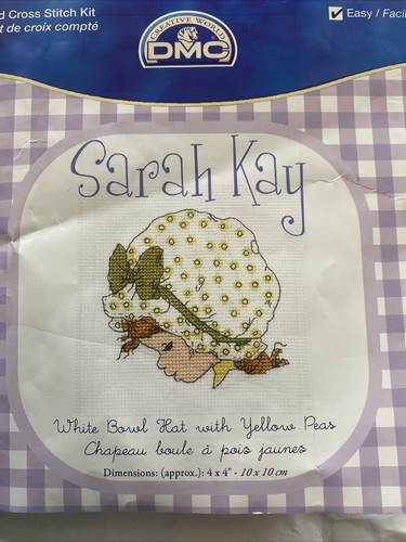 Kit punto croce sarah kay - croce, dmc