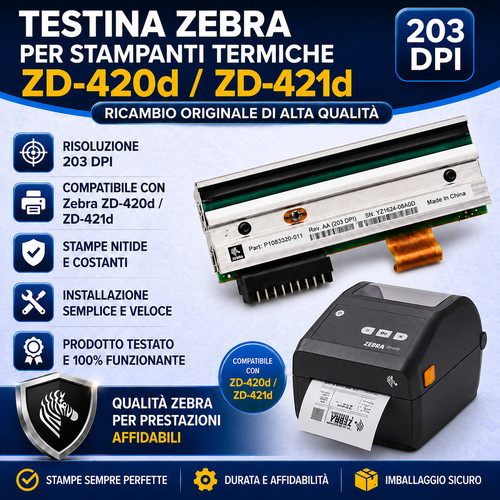 Testina 203 dpi per - , stampanti