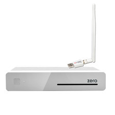 VU+ Plus Zero E2 Linux HD 1xDVB-S2 ricevitore satellitare bianco + chiavetta Wi-Fi 300Mbit