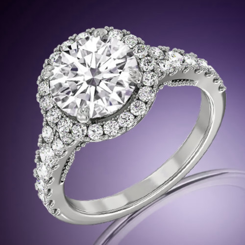 Anello con diamanti taglio