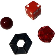 Fireball Island pezzo originale: gettone, marmo, gioiello, dado (scegli il pezzo unico)