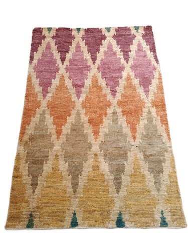 Tappeto multicolore annodato - , a