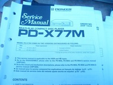 Pioneer PD-X77M Series Lettore