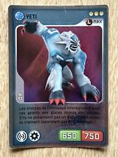 Carte Card Cartina Panini 2009 InviZimals Yéti Max Or N°89 Brillante 650/750