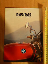 DEPLIANT 1978 ORIGINALE BMW R 65 R 45 BOXER 