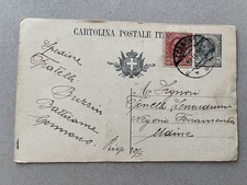 Intero postale annullo - q),