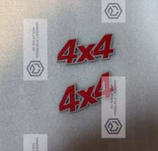 COPPIA  REPLICHE Scritte 4x4 Panda Sisley Fregio Modanatura Laterale logo stemma