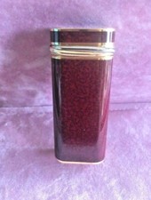 Must De Cartier accendino MINI BRIQUET OVALE  a 3 Ori Laccato Bordeaux