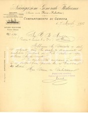 1893 GENOVA Navigazione