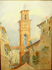 Carl mell dipinto acquerello - carl,