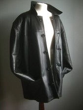 VINTAGE PELLE CAPPOTTO GIACCA