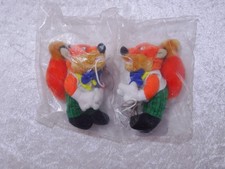 2 X Peluche Volpe Da Appendere