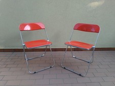 Sedia Anonima Castelli - Giancarlo Piretti - Rossa anni 60 pieghevole