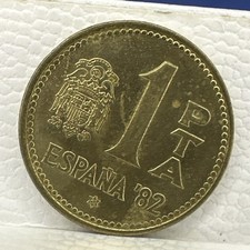 1 PESETA 1982 ESPANA SPAGNA