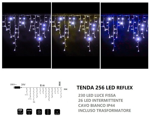 Tenda luminosa natalizia 256