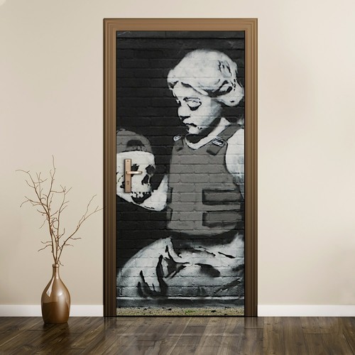 Adesivo porta buccia bastone - porta, e