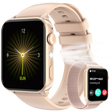 Smartwatch Donna con Funzione Telefono Assistente Vocale Contapassi Orologio Fitness