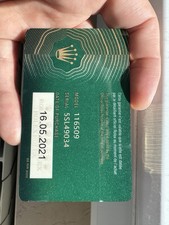 RARE ROLEX CARD GARANZIA DAYTONA 116509  ORIGINAL GENUINE 2021
