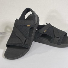 TEVA Performance Sandals Mens 11 Black Terra Float 2 Hybrid Adjustable Shoes