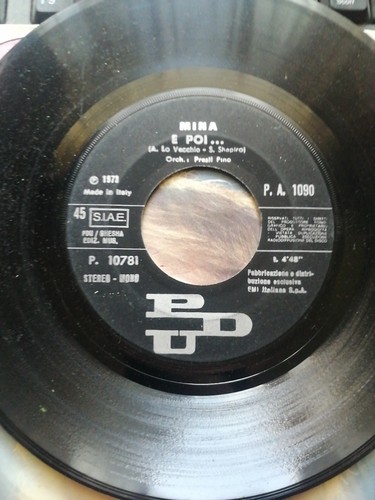 Mina disco vinile giri 7 - disco,