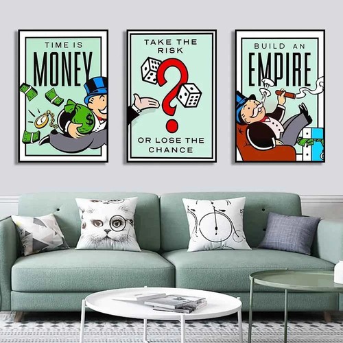Stampe tela millionaire - su,